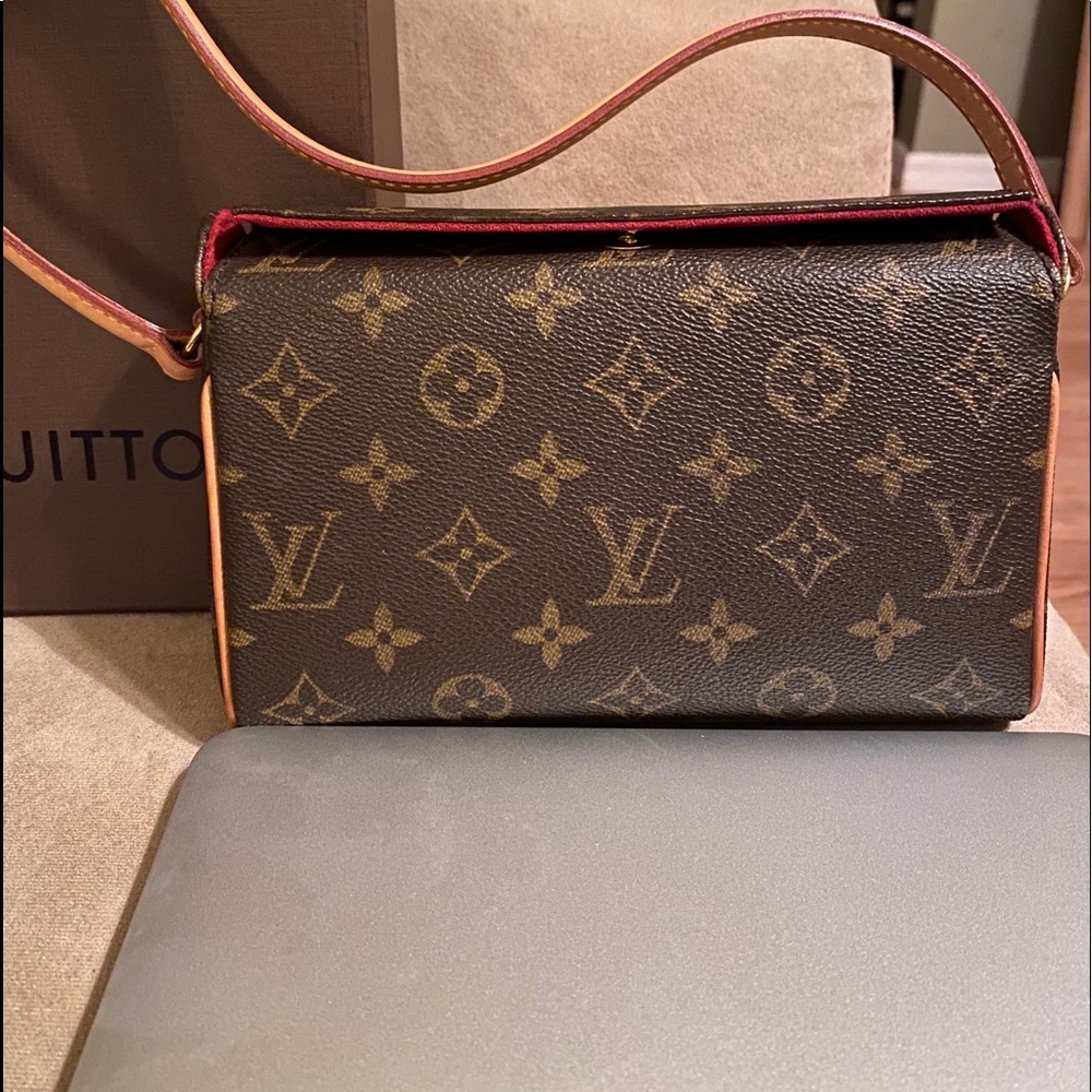 LOUIS VUITTON RECITAL HAND BAG PURSE MONOGRAM